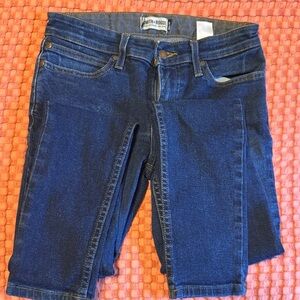 Women's Dark Blue Cropped Jeans